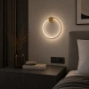 Nowoczesny kinkiet LED Moon 30 cm złoty 3000K LEDesign