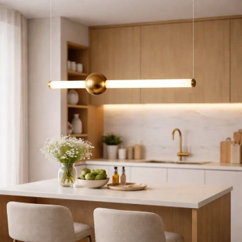 Nowoczesna lampa wisząca LED Led Solis B2 złota 3000K