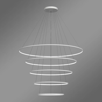 Nowoczesna lampa wisząca Led Orbit No.5 150cm biała smart barwa neutralna 4K LEDesign