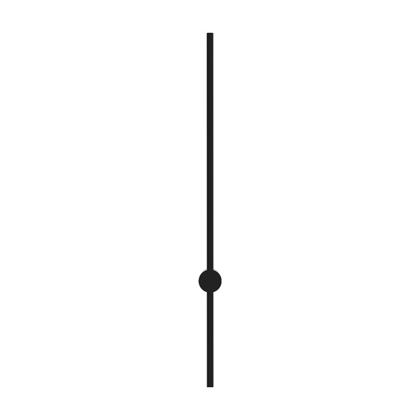 Kinkiet LED Line 100 cm czarny 3000K z pilotem lampa ścienna LEDesign