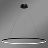 Nowoczesna lampa wisząca Led Orbit No.1 120 cm czarna sterowana pilotem barwa ciepła 3K LEDesign