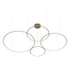 Nowoczesna lampa wisząca Led Orbit S No.4 120cm złota sterowana pilotem barwa neutralna 4K LEDesign