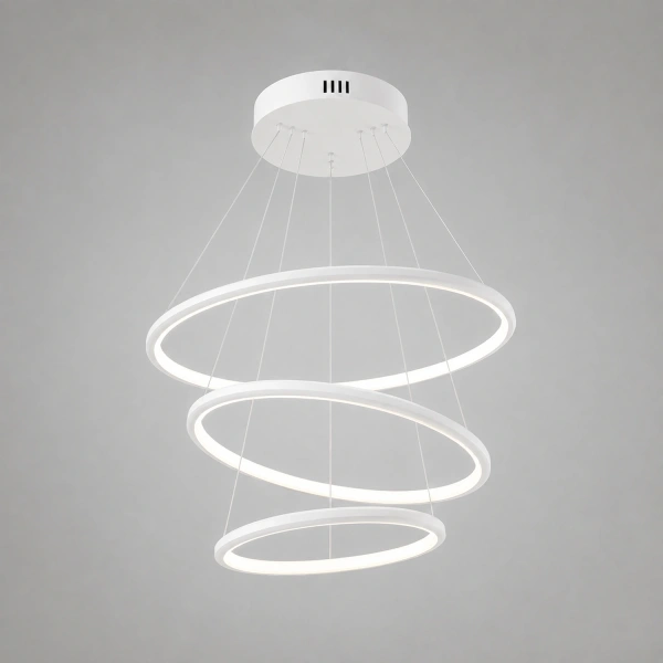 Nowoczesna lampa wisząca LED Orbit No.3 50 cm biała 4000K z pilotem LEDesign