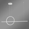 Nowoczesna lampa wisząca LED Geometrik 2 40 cm biała z pilotem 4000K LEDesign