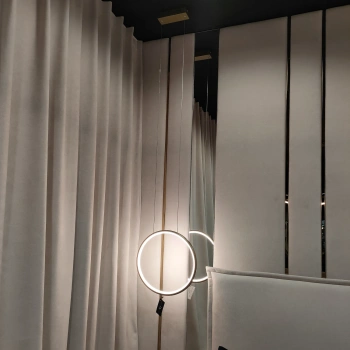 Nowoczesna lampa wisząca Led Moon 40 cm złota barwa neutralna 4K LEDesign