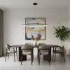 Nowoczesna lampa wisząca Led Orbit No.1 120 cm czarna ściemnialna triak barwa ciepła 3K LEDesign