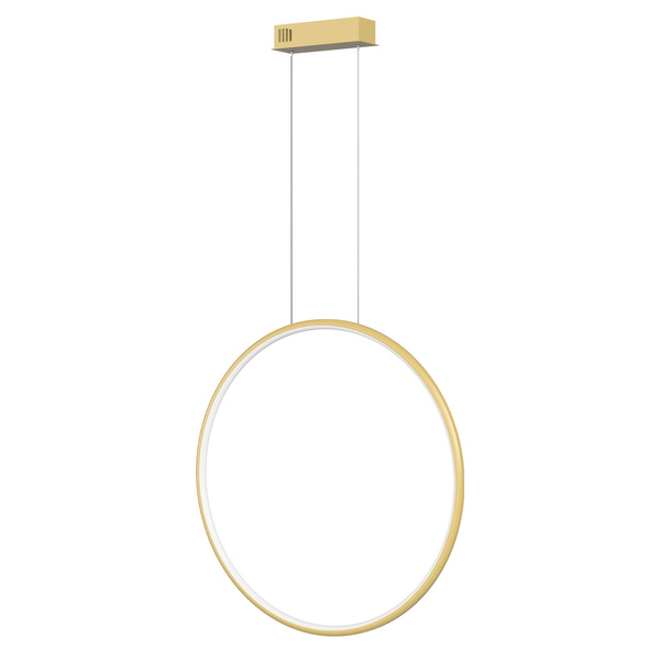 Nowoczesna lampa wisząca Led Moon 60 cm złota barwa ciepła 3K LEDesign