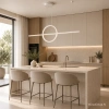 Nowoczesna lampa wisząca Led Geometrik 3 30 cm biała smart 3000K LEDesign