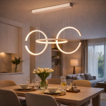 Nowoczesna lampa wisząca Led Celestial No.3 cm biała barwa neutralna 4K LEDesign