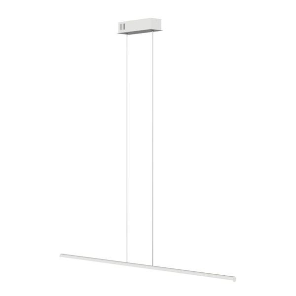Nowoczesna lampa wisząca LED LINE 100 cm biała – zmienna barwa, pilot