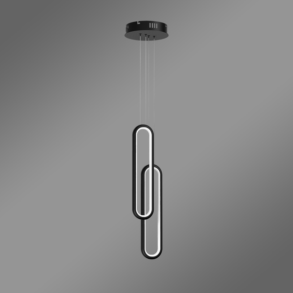 Nowoczesna lampa wisząca Led Ellipse No.2 czarna 3000K LEDesign