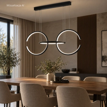 Nowoczesna lampa wisząca Led Celestial No.3 cm czarna 3000K LEDesign