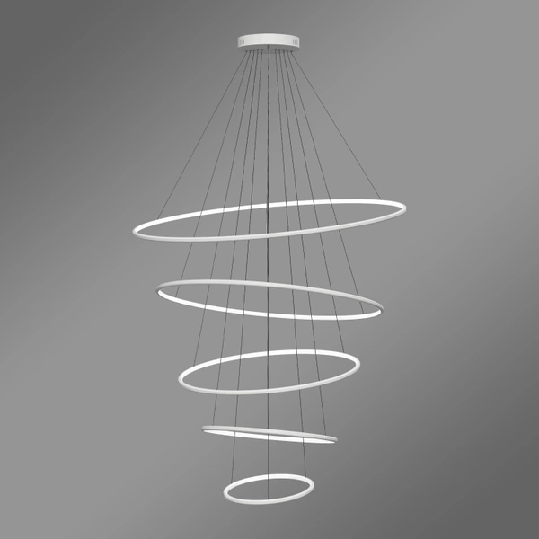Nowoczesna lampa wisząca Led Orbit No.5 120cm biała smart barwa neutralna 4K LEDesign
