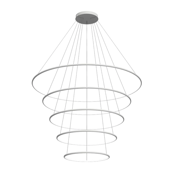 Nowoczesna lampa wisząca Led Orbit No.5 150cm biała barwa neutralna 4K LEDesign