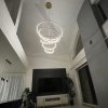 Nowoczesna lampa wisząca Led Orbit No.5 120cm złota sterowana pilotem barwa ciepła 3K LEDesign