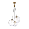 Elegancka lampa wisząca szklane kule Golden Sphere
