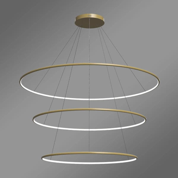 Nowoczesna lampa wisząca Led Orbit No.3 150cm 4k złota smart barwa neutralna 4K LEDesign