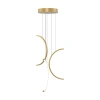Nowoczesna lampa wisząca Led Moon No.3 40 cm złota 3000K LEDesign