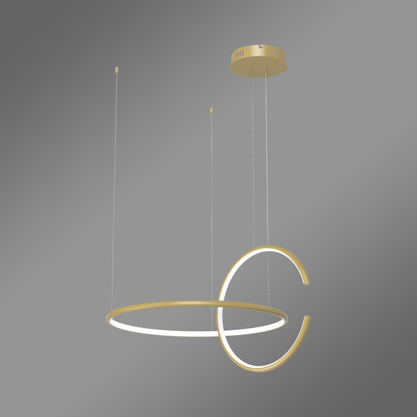 Nowoczesna lampa wisząca Led Celestial No.2 złota z pilotem 3000K LEDesign