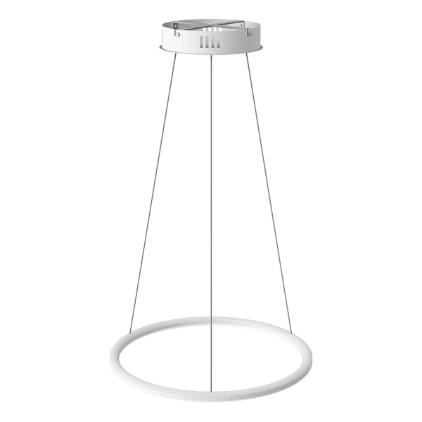 Nowoczesna lampa wisząca Led Orbit No.1 40 cm biała ściemnialna triak barwa ciepła 3K LEDesign
