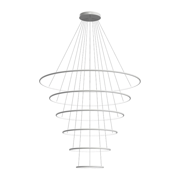 Nowoczesna lampa wisząca Led Orbit No.6 150cm biała barwa ciepła 3K LEDesign