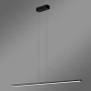 Nowoczesna lampa wisząca LED LINE 120 cm czarna – zmienna barwa, pilot