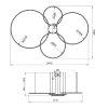 Nowoczesna lampa wisząca Led Orbit S No.4 120cm biała barwa ciepła 3K LEDesign