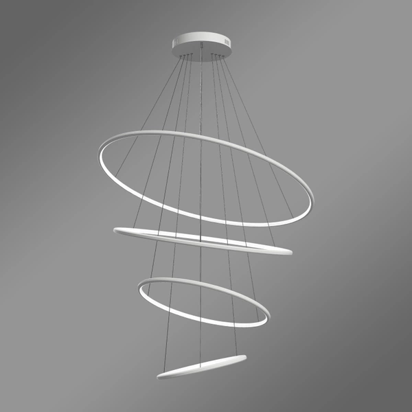 Nowoczesna lampa wisząca Led Orbit No.4 100cm biała– zmienna barwa, pilot LEDesign