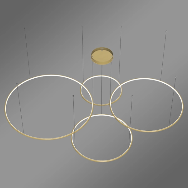 Nowoczesna lampa wisząca Led Orbit S No.4 120cm złota barwa ciepła 3K LEDesign