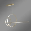 Nowoczesna lampa wisząca Led Geometrik No.4  60/40 cm złota 4000K LEDesign