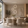 Nowoczesna lampa wisząca Led Moon No.3 biała 3000K LEDesign