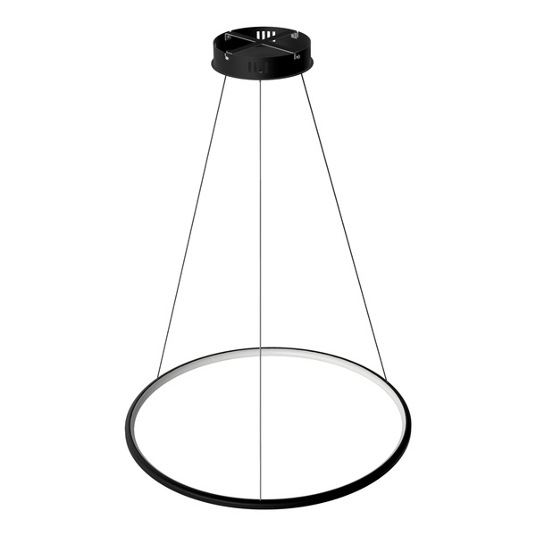 Nowoczesna lampa wisząca Led Orbit No.1 60 cm czarna barwa neutralna 4K LEDesign