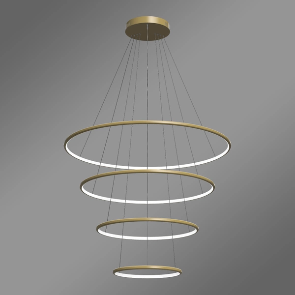 Nowoczesna lampa wisząca Led Orbit No.4 100cm złota barwa ciepła 3K LEDesign