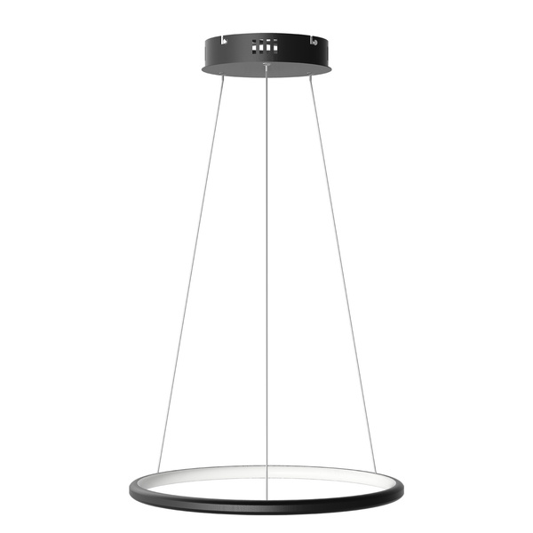 Nowoczesna lampa wisząca Led Orbit No.1 40 cm czarna ściemnialna triak barwa ciepła 3K LEDesign