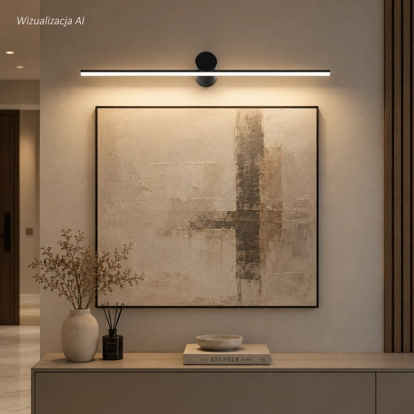 Kinkiet LED Line No.2 80 cm czarny 4000K LEDesign