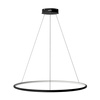 Nowoczesna lampa wisząca Led Orbit No.1 80 cm czarna barwa ciepła 3K LEDesign