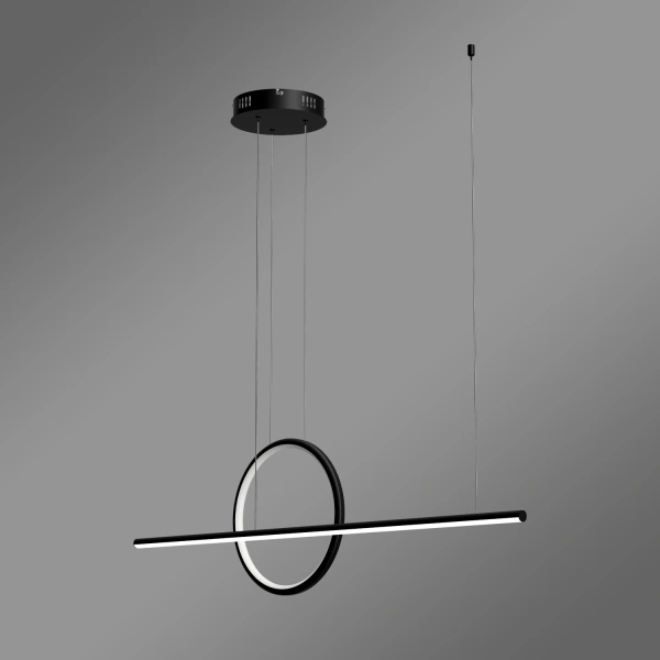 Nowoczesna lampa wisząca Led Geometrik 3 30 cm czarna smart 3000K LEDesign