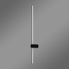 Kinkiet LED Line 100 cm czarny 3000K z pilotem lampa ścienna LEDesign