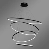 Nowoczesna lampa wisząca Led Orbit No.4 120cm czarna barwa ciepła 3K LEDesign