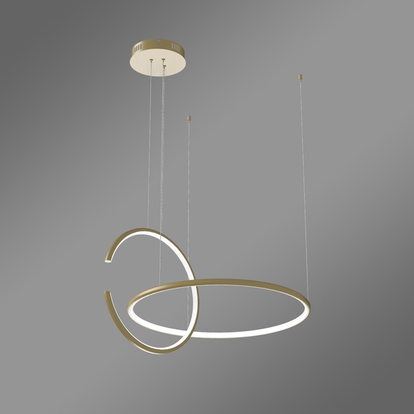 Nowoczesna lampa wisząca Led Celestial No.2 złota z pilotem 3000K LEDesign