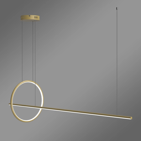 Nowoczesna lampa wisząca Led Geometrik 40 cm złota barwa ciepła 3K LEDesign