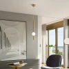 Nowoczesna lampa wisząca LED Led Solis A1 złota 3000K