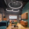 Nowoczesna lampa wisząca Led Orbit S No.3 80cm czarna smart barwa neutralna 4K  LEDesign
