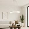 Nowoczesna lampa wisząca Led Orbit No.1 60 cm biała smart barwa neutralna 4K LEDesign