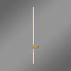 Kinkiet LED Line 100 cm złoty 3000K z pilotem lampa ścienna LEDesign