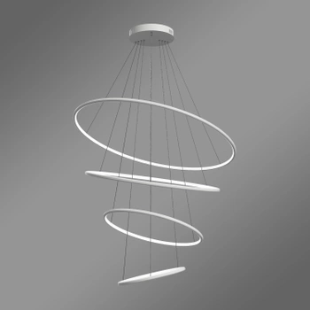 Nowoczesna lampa wisząca Led Orbit No.4 100cm biała– zmienna barwa, pilot LEDesign