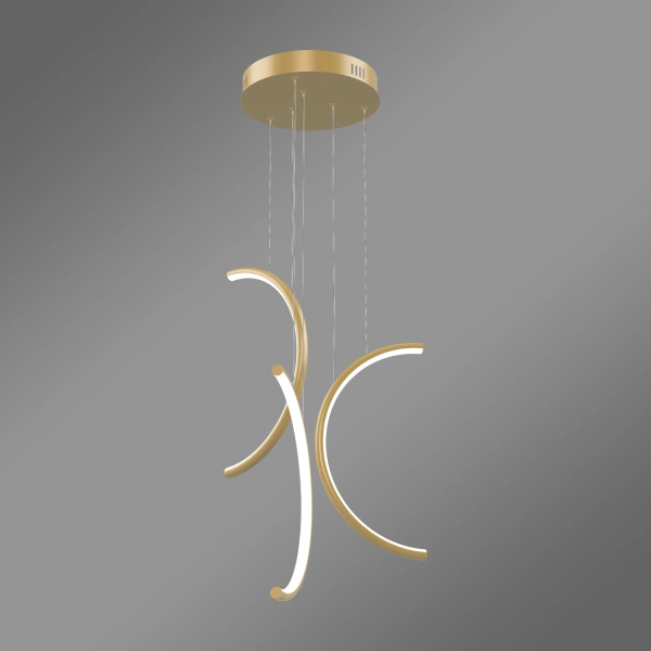 Nowoczesna lampa wisząca Led Moon No.3 40 cm złota 3000K LEDesign