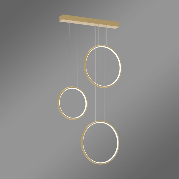 Nowoczesna lampa wisząca Led Moon No.3 złota smart 4000K LEDesign
