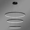 Nowoczesna lampa wisząca Led Orbit No.3 100cm czarna barwa ciepła 3K LEDesign