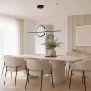Nowoczesna lampa wisząca Led Geometrik 3 30 cm czarna smart 4000K LEDesign